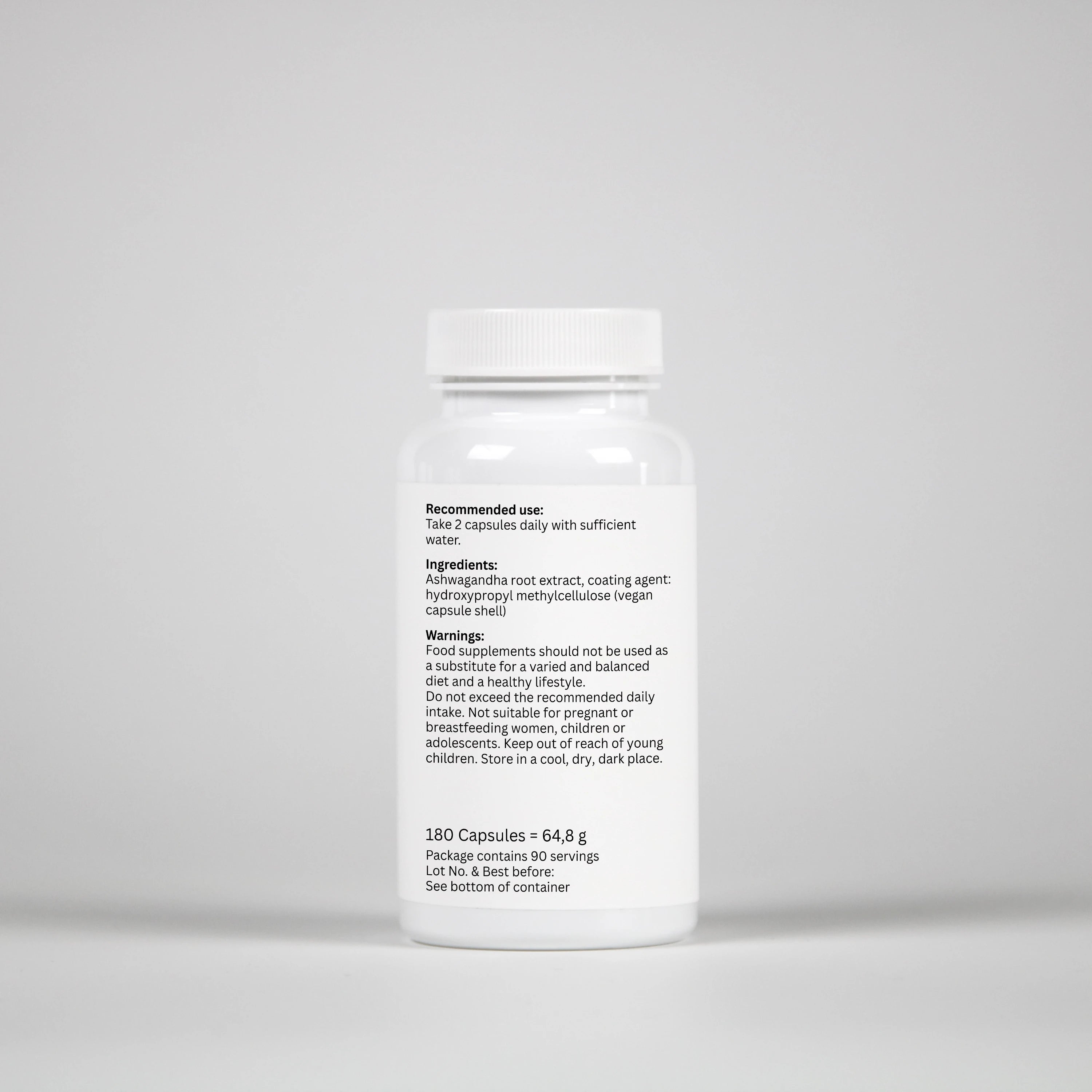Built by discipline  Ashwagandha  – 180 Capsules